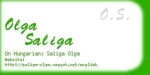 olga saliga business card